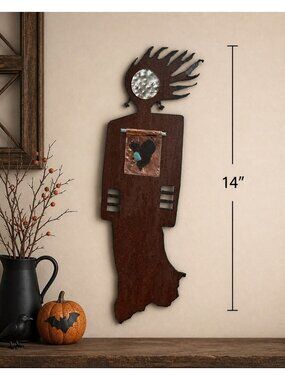 Redford Designs Metal Wall Art Women Of Spirit Turquoise 14 Inch Signed W141